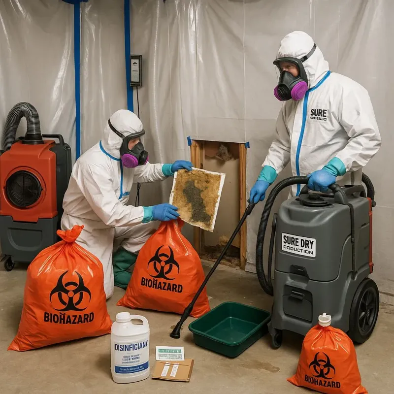Contaminated Water Handling Protocols process in Ciales, PR